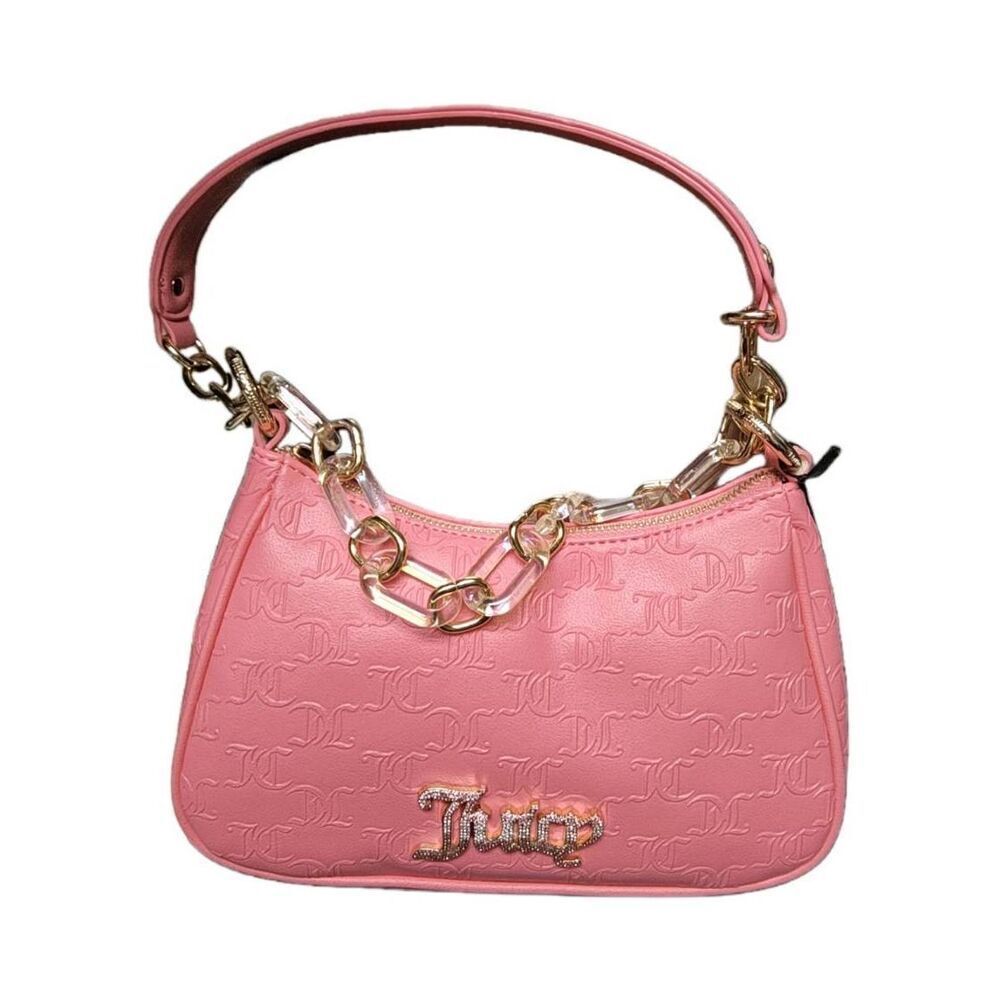 NWT~JUICY COUTURE Women's Embossed Pink Bling Bling Shoulder Bag~$79 Retail
